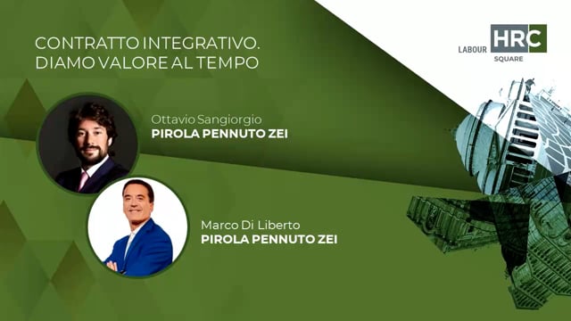 Contratto integrativo. Diamo valore al tempo PIROLA PENNUTO  ...