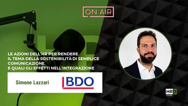 Sostenibilità - tra comunicazione e integrazione BDO