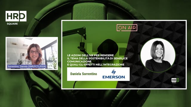 Sostenibilità - tra comunicazione e integrazione EMERSON
