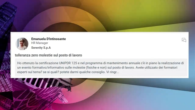 Tolleranza zero molestie sul posto di lavoro P&G