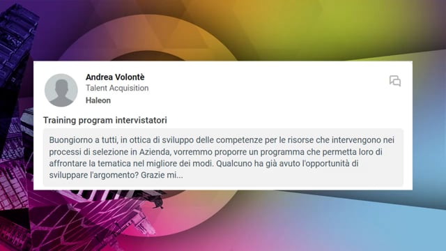Training program intervistatori PAGOPA