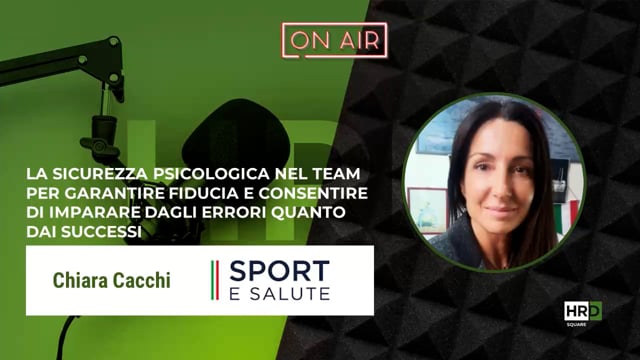 Sicurezza psicologica SPORT E SALUTE