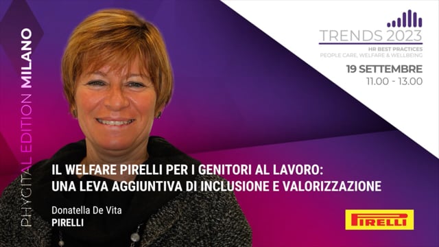 Il welfare Pirelli per i genitori al lavoro: una leva aggiun ...