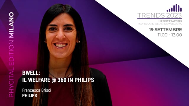 BWELL: il Welfare@360 in Philips - PHILIPS