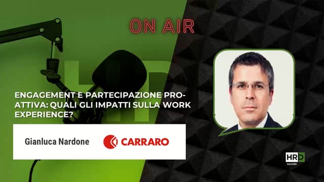 Engagement e partecipazione pro-attiva CARRARO 