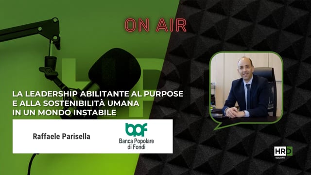 Leadership, purpose e sostenibilità BANCA POPOLARE DI FONDI