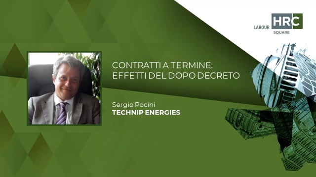 Contratti a Termine. Effetti del dopo Decreto TECHNIP ENERGI ...