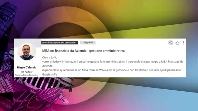MBA co-finanziato da Azienda – gestione amministrativa GRU ...