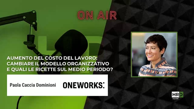 Aumento del costo del lavoro ONE WORKS