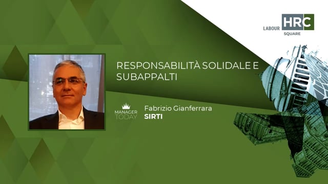 Responsabilità solidale e subappalti SIRTI