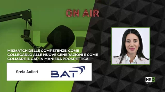 Mismatch delle competenze - gap e nuove generazioni BAT